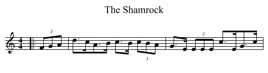 Shamrock, The  - staff notation