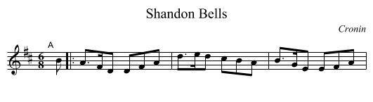 Shandon Bells - staff notation