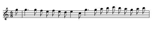 Shandy Hall - staff notation