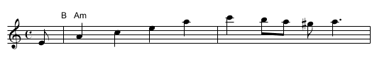 Shapiro's Korohod - staff notation