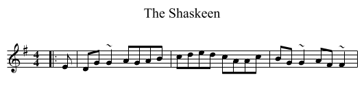 Shaskeen, The  - staff notation