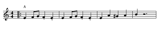 Shatty ya denny - staff notation