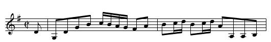 Shautley's Hornpipe - staff notation