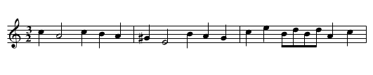 She Favorite, The - staff notation