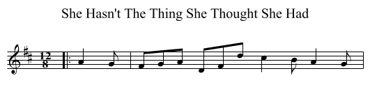 She Hasn't The Thing She Thought She Had - staff notation