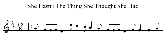 She Hasn't The Thing She Thought She Had - staff notation