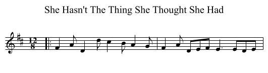She Hasn't The Thing She Thought She Had - staff notation