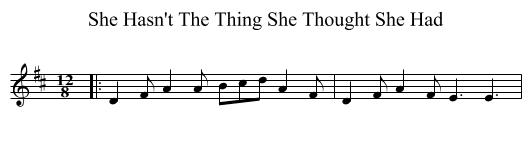 She Hasn't The Thing She Thought She Had - staff notation