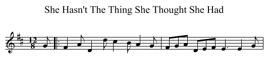 She Hasn't The Thing She Thought She Had - staff notation