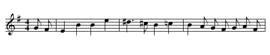 She Rose and Let Me In - staff notation
