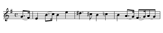 SHE ROSE AND LET ME IN. - staff notation