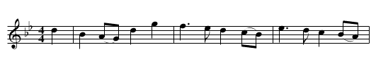 She Rose to Let Me In - staff notation