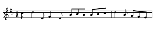 She Wants A Fellow - staff notation