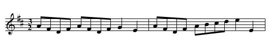 Shealds Hornpipe - staff notation