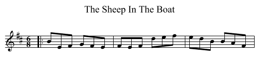 Sheep In The Boat, The  - staff notation