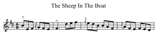 Sheep In The Boat, The  - staff notation