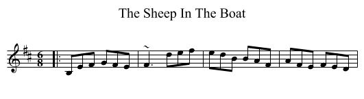 Sheep In The Boat, The  - staff notation