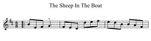 Sheep In The Boat, The  - staff notation