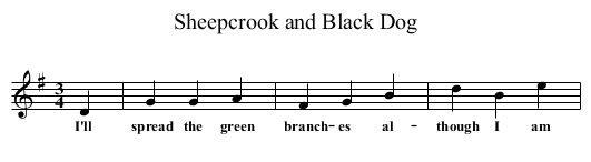 Sheepcrook and Black Dog - staff notation