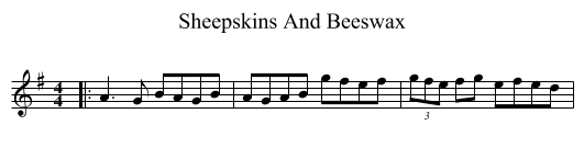 Sheepskins And Beeswax - staff notation
