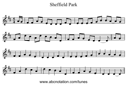 Sheffield Park - staff notation
