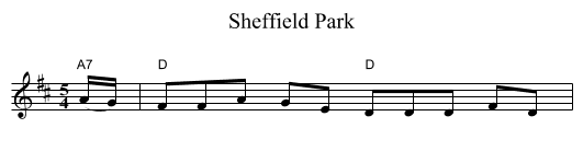 Sheffield Park - staff notation