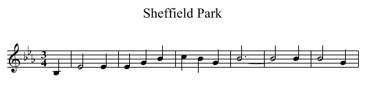 Sheffield Park - staff notation