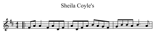 Sheila Coyle's - staff notation