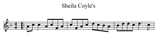 Sheila Coyle's - staff notation