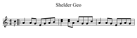 Shelder Geo - staff notation