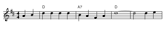 She'll Be Coming Round The Mountain (dulcimer) - staff notation