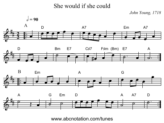 She'll be coming round the mountain - staff notation