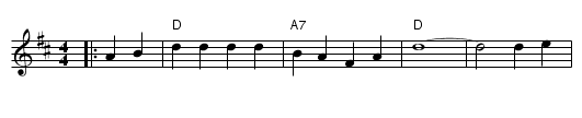 She'll Be Coming Round The Mountain - staff notation