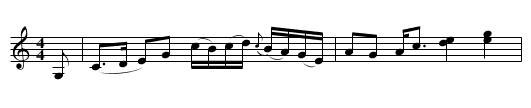 Shelvin' Rock - staff notation