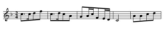 Shengsi liangxianglian - staff notation
