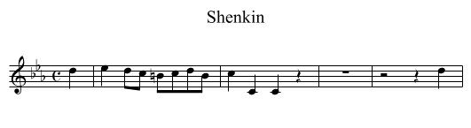 Shenkin - staff notation