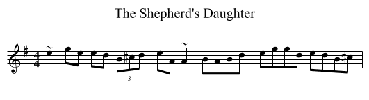 Shepherd's Daughter, The  - staff notation