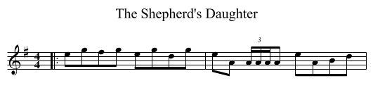 Shepherd's Daughter, The  - staff notation
