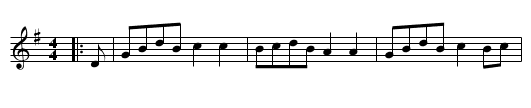 SHEPHERD'S HEY - staff notation