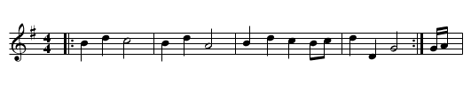 Shepherd's Hey - staff notation
