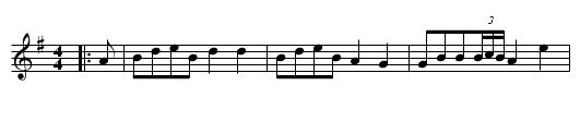 Shepherd's Hey - staff notation