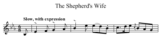 Shepherd's Wife, The - staff notation