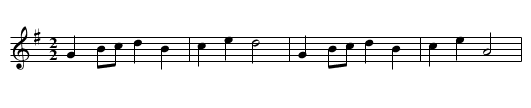 Shepton Mallet Hornpipe - staff notation