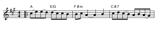 Sher (from Khevrisa)    [F#m] - staff notation