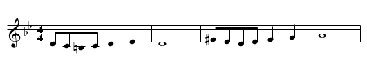 Sherele - staff notation