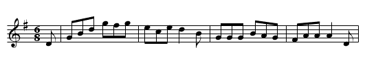 Sheriff Muldoon - staff notation