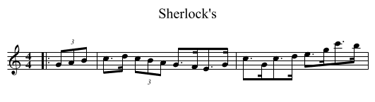 Sherlock's - staff notation