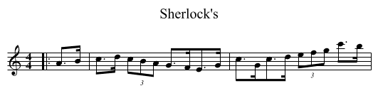 Sherlock's - staff notation