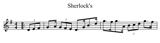 Sherlock's - staff notation