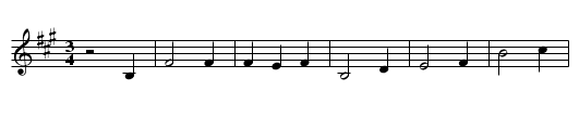 She's Like the Swallow - staff notation